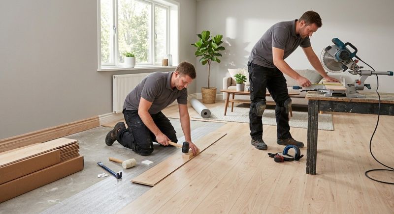 Laminate Floor Installation in Lutherville Timonium, MD