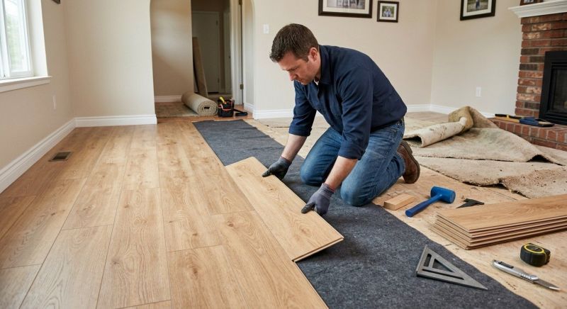Laminate Floor Remodeling in Westminster, MD
