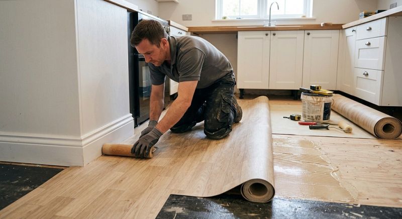 Sheet Linoleum Installation in Frederick, MD